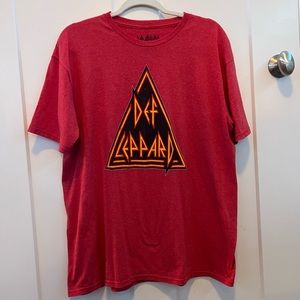 Def Leppard Mens Thrifted T-Shirt Size XL